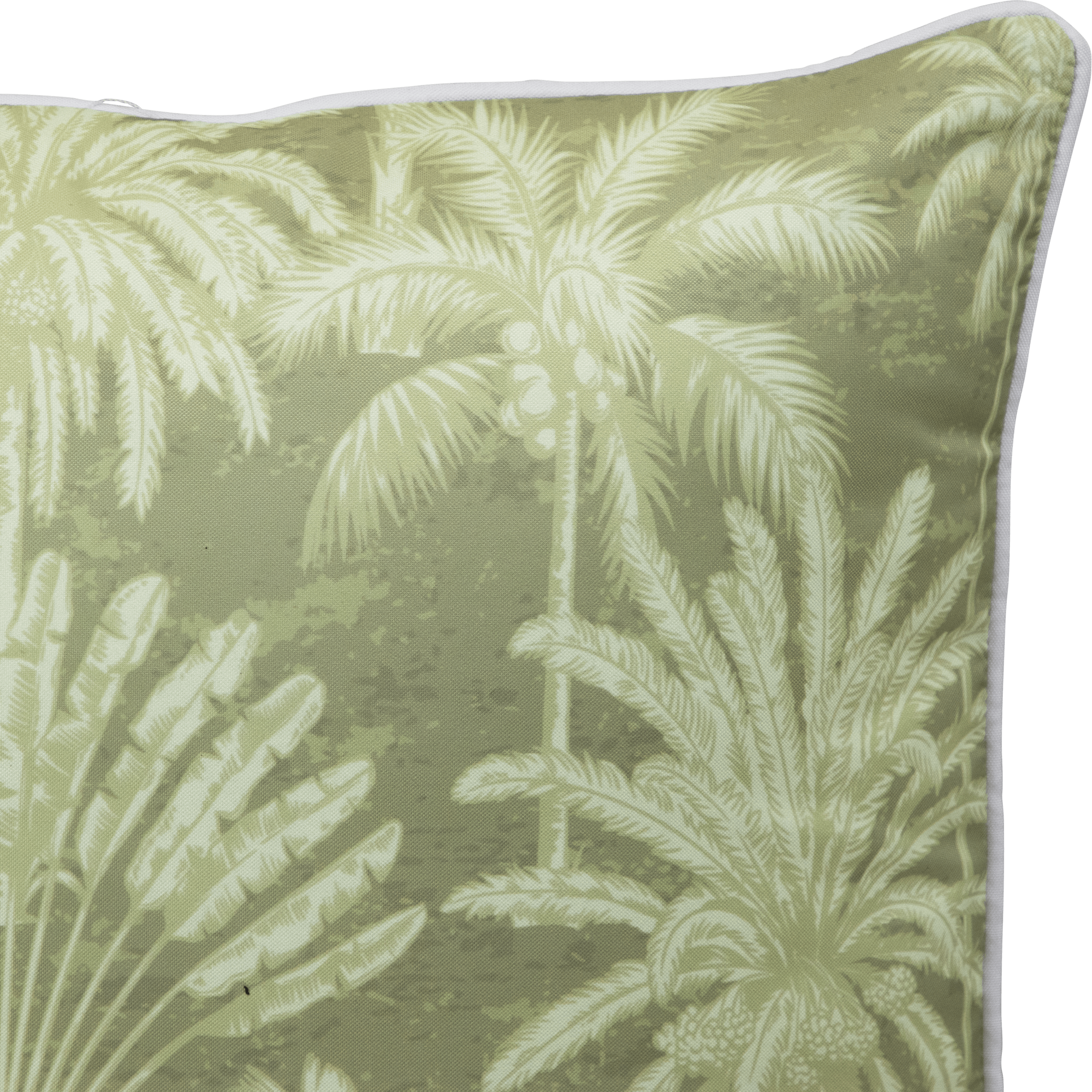 Bondi Urban Oasis Natural - 45 x 45 cm Piped Outdoor Cushion