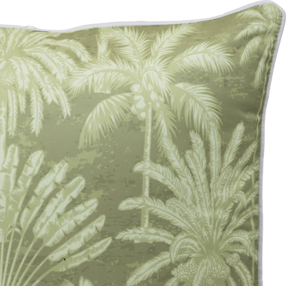 Bondi Urban Oasis Natural - 45 x 45 cm Piped Outdoor Cushion