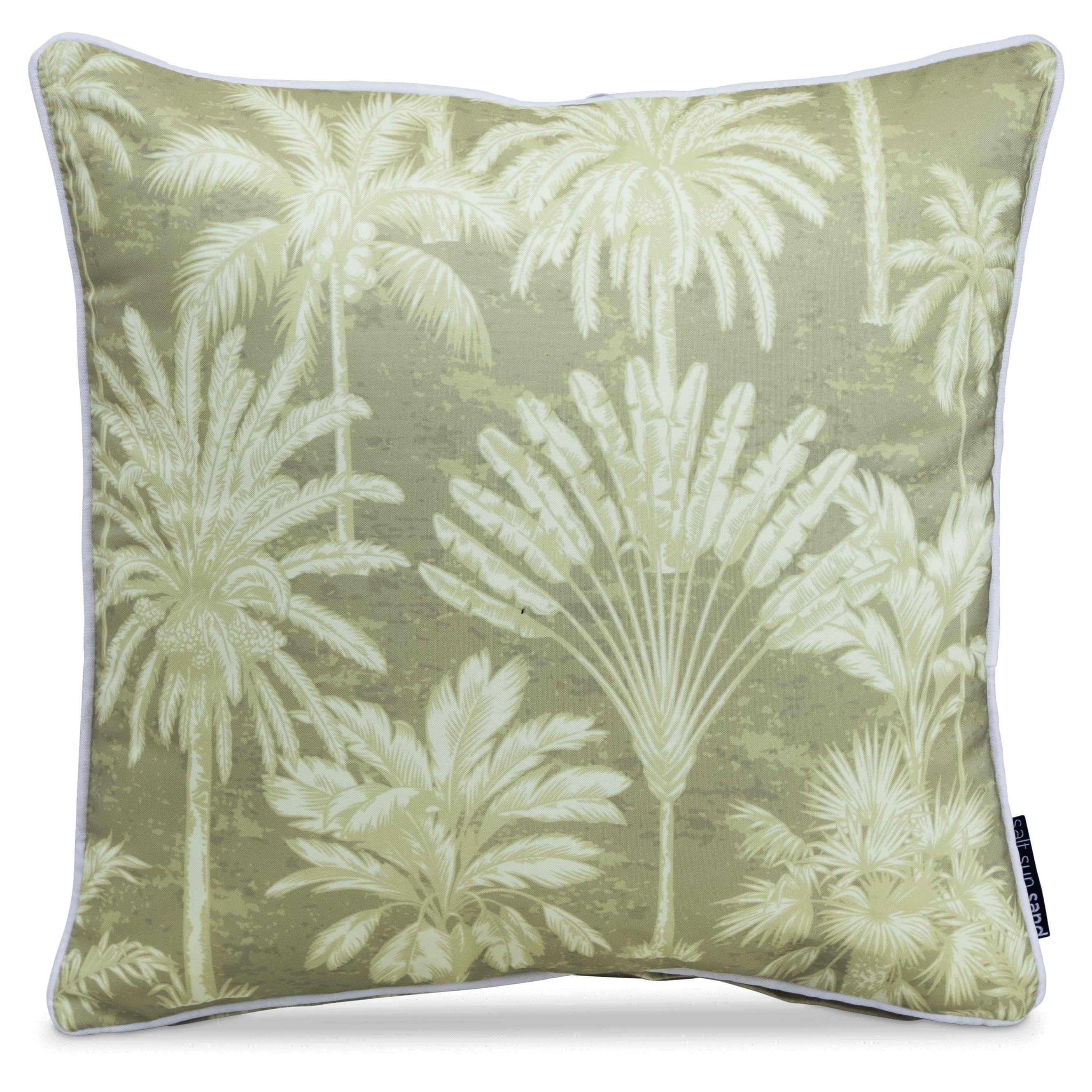 Bondi Urban Oasis Natural - 45 x 45 cm Piped Outdoor Cushion