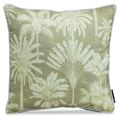 Bondi Urban Oasis Natural - 45 x 45 cm Piped Outdoor Cushion