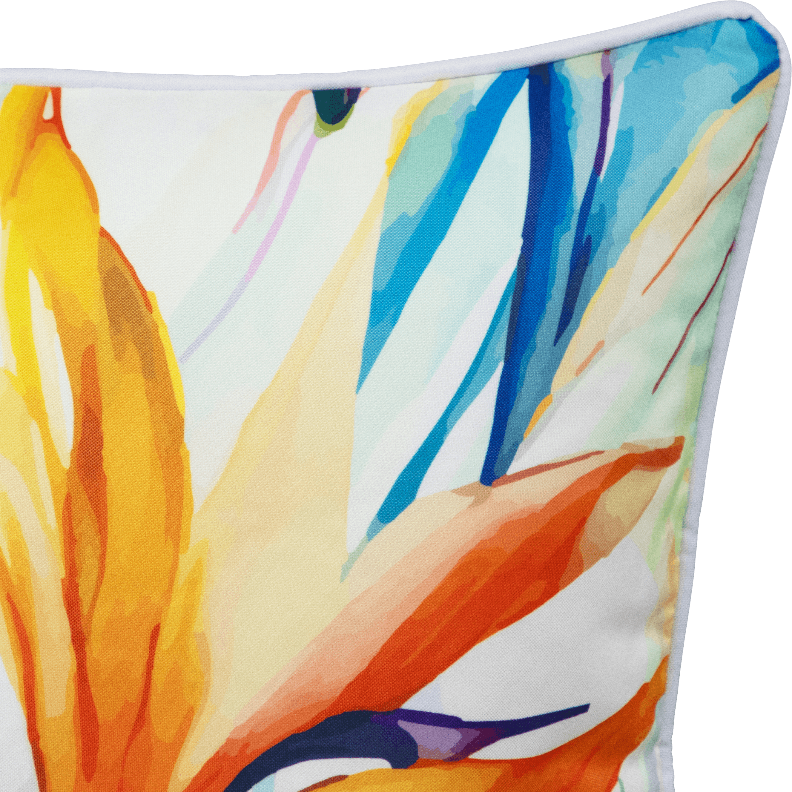 Bondi Island Paradise - 45 x 45 cm Piped Outdoor Cushion