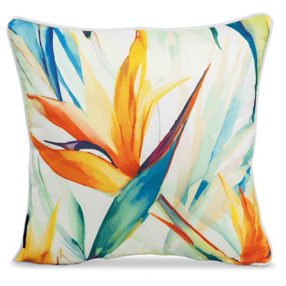 Bondi Island Paradise - 45 x 45 cm Piped Outdoor Cushion