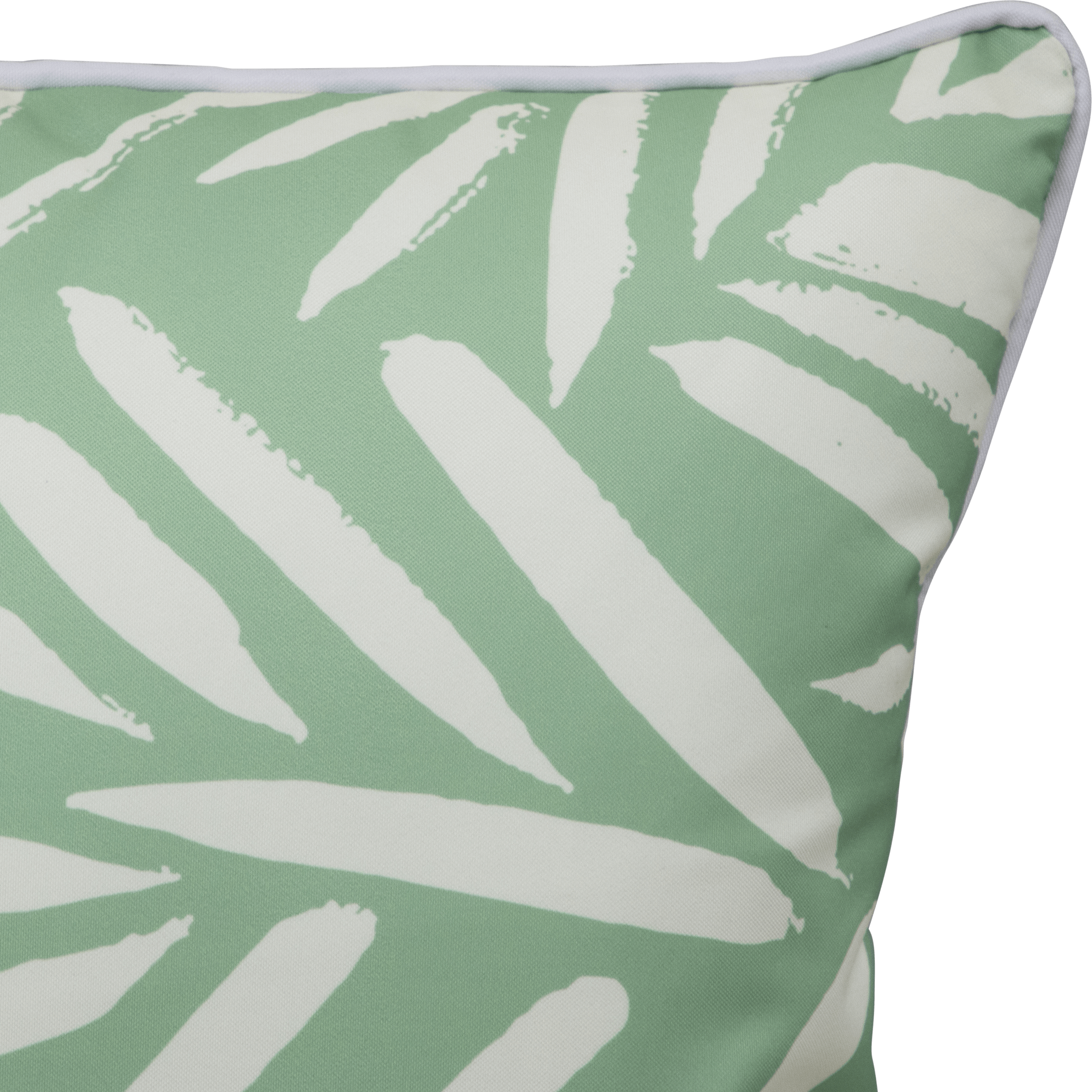 Bondi Bamboo Bliss - 45 x 45 cm Piped Outdoor Cushion