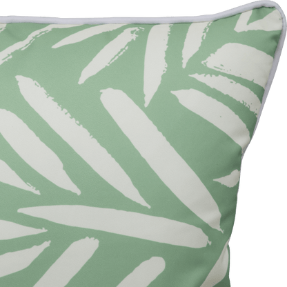 Bondi Bamboo Bliss - 45 x 45 cm Piped Outdoor Cushion