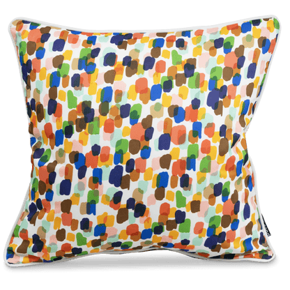 Bondi Rainbow Radiance - 45 x 45 cm Piped Outdoor Cushion