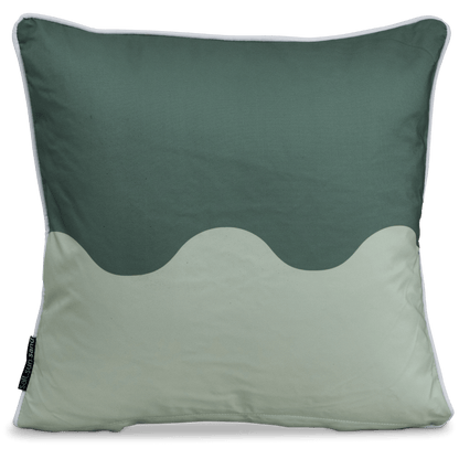 Bondi Wave Forest Sage - 45 x 45 cm Piped Outdoor Cushion