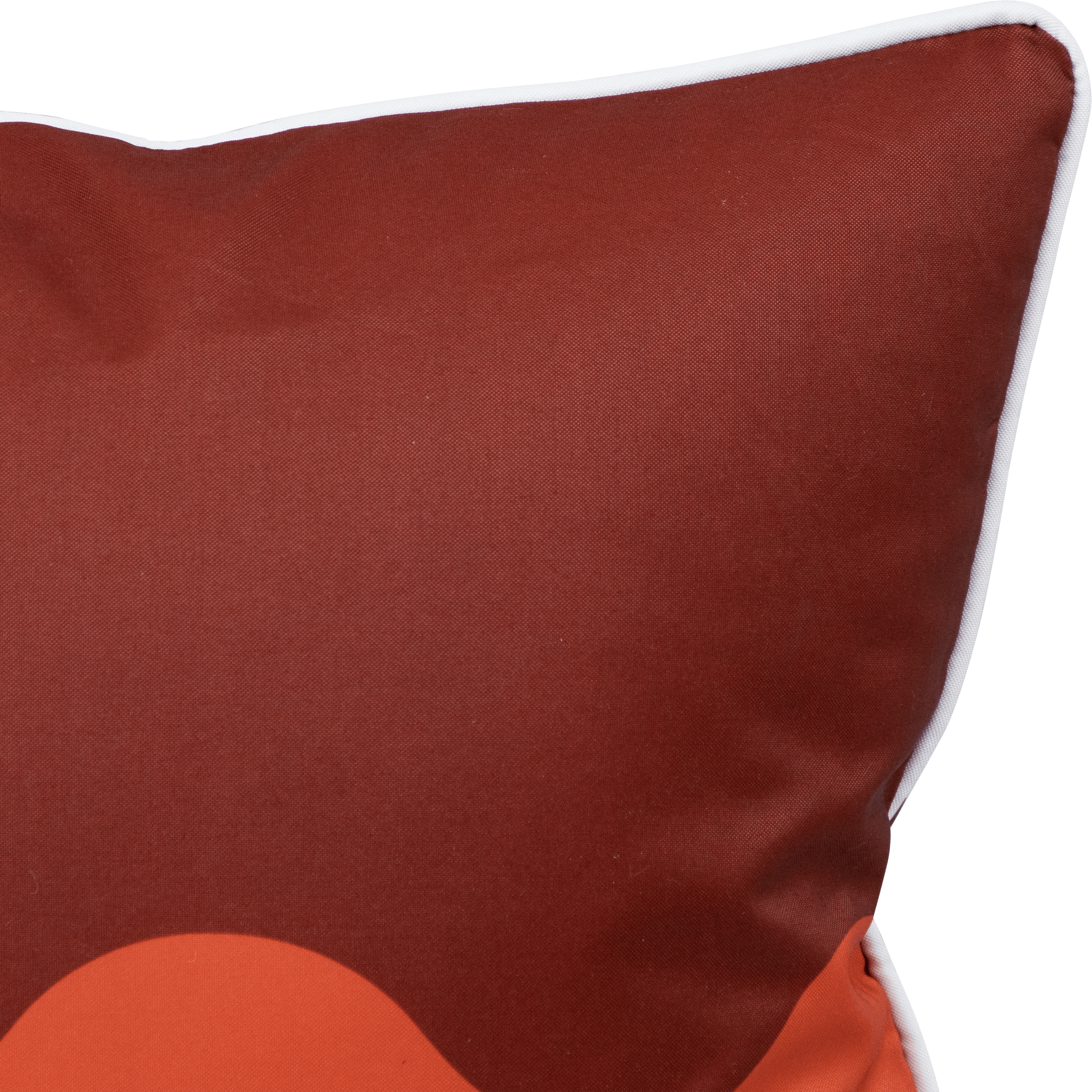 Bondi Wave Coral Chestnut - 45 x 45 cm Piped Outdoor Cushion