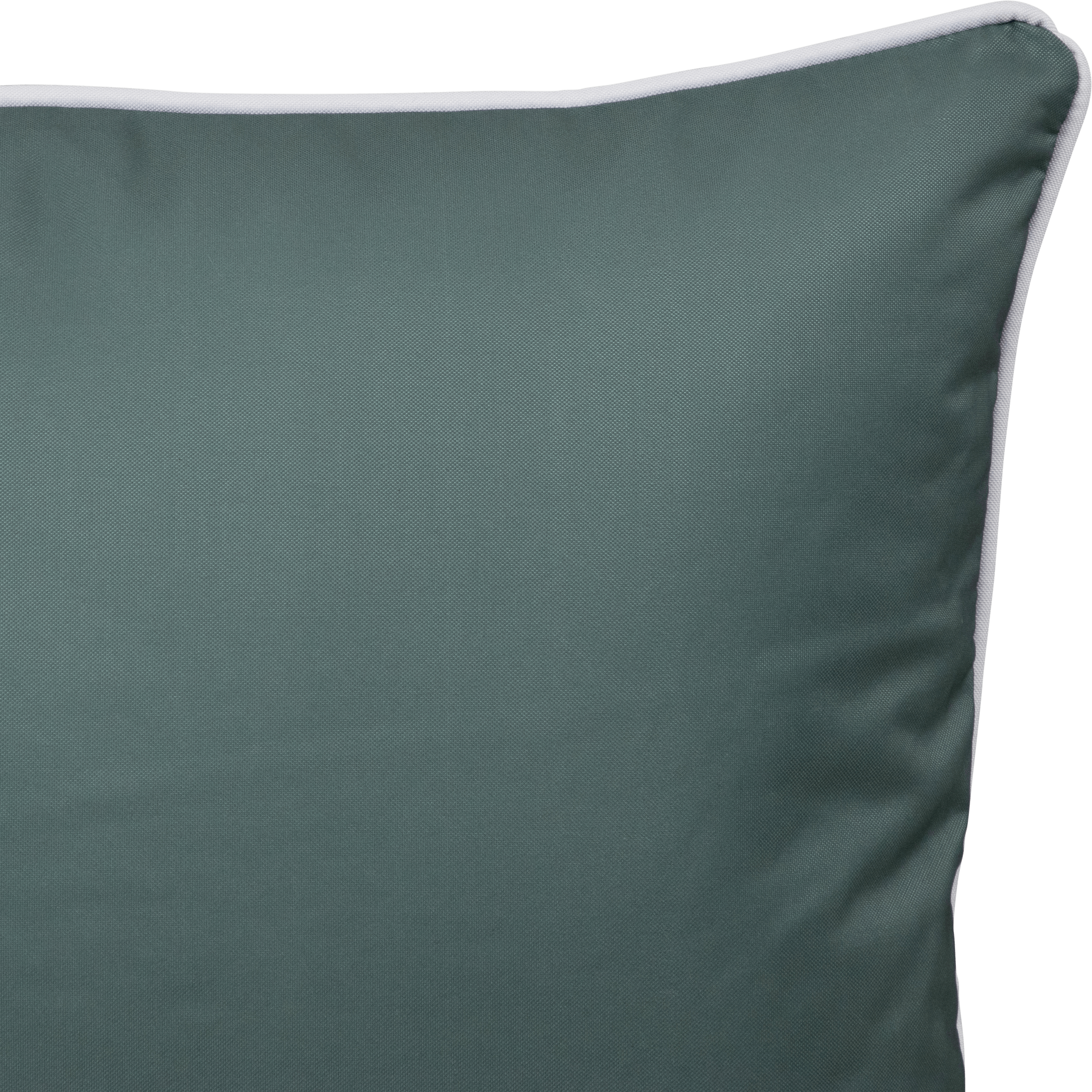 Bondi Forest Green - 45 x 45 cm Piped Outdoor Cushion