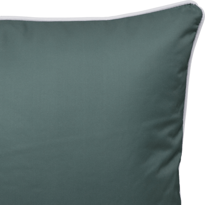 Bondi Forest Green - 45 x 45 cm Piped Outdoor Cushion