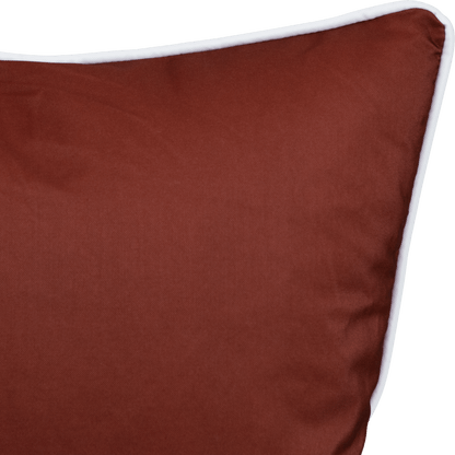 Bondi Chestnut - 45 x 45 cm Piped Outdoor Cushion