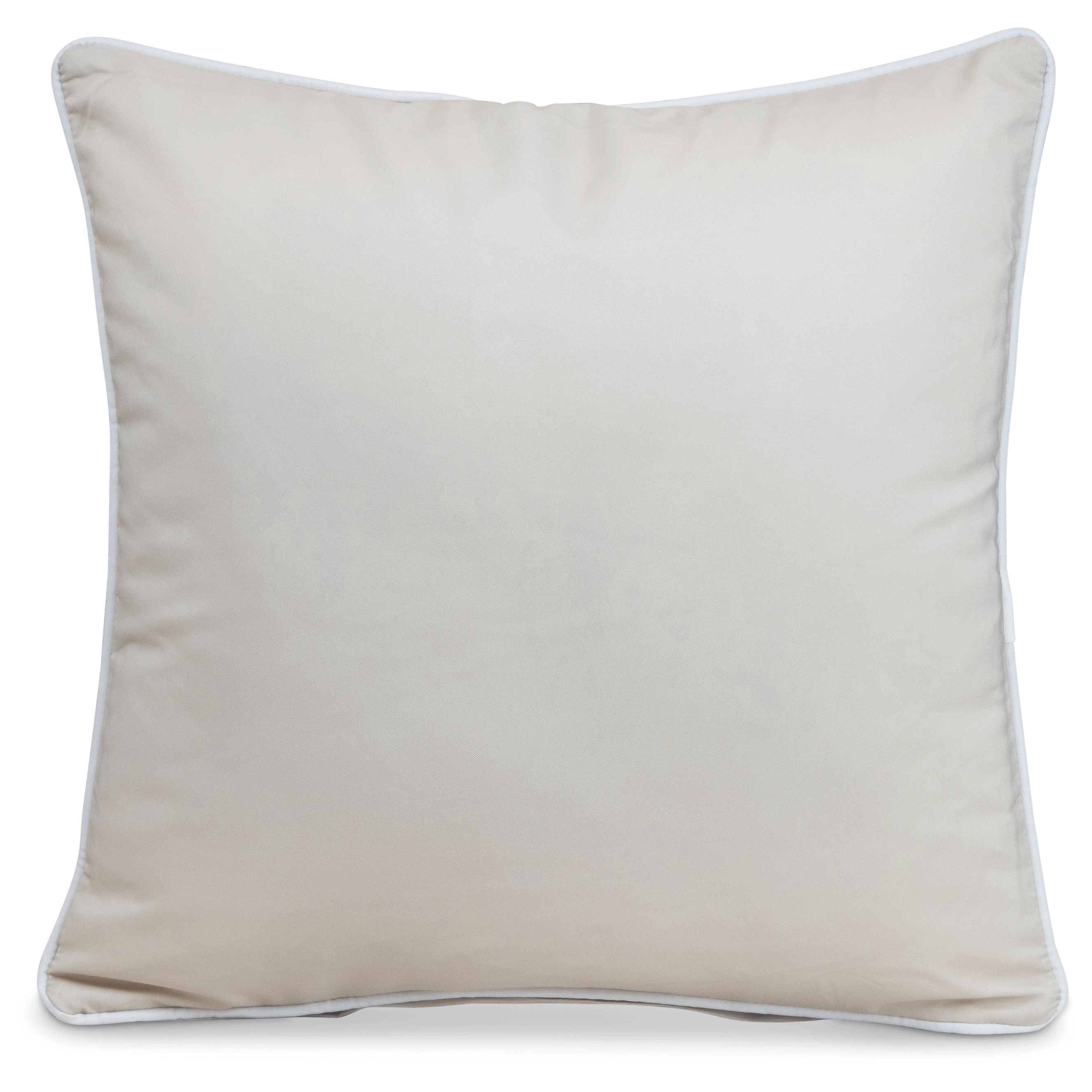 Bondi Almond Milk - 45 x 45 cm Piped Outdoor Cushion