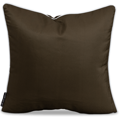 Bondi Chocolate - 45 x 45 cm Piped Outdoor Cushion