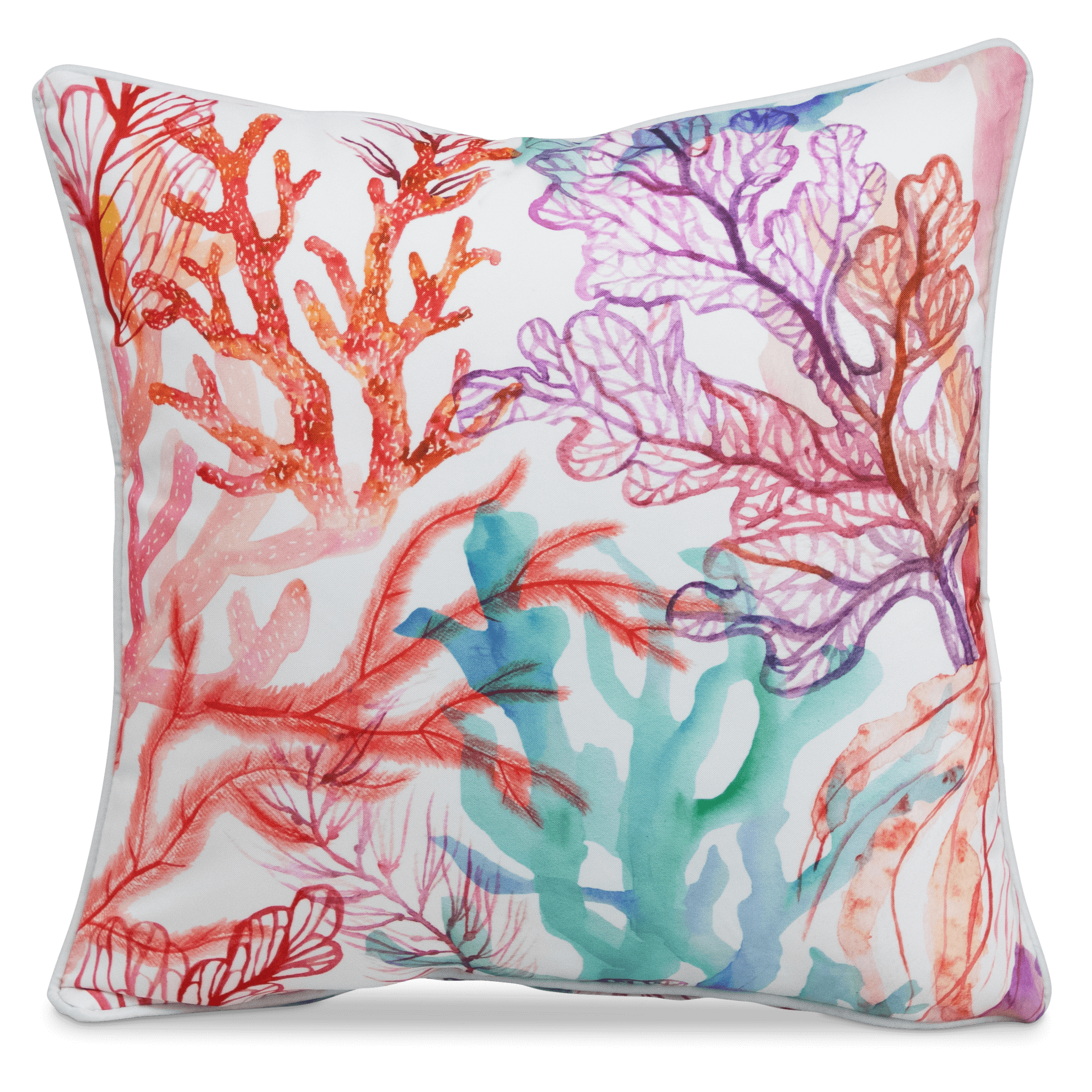 Bondi Reef - 45 x 45 cm Piped Outdoor Cushion