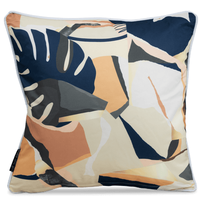 Bondi Panorama - 45 x 45 cm Piped Outdoor Cushion