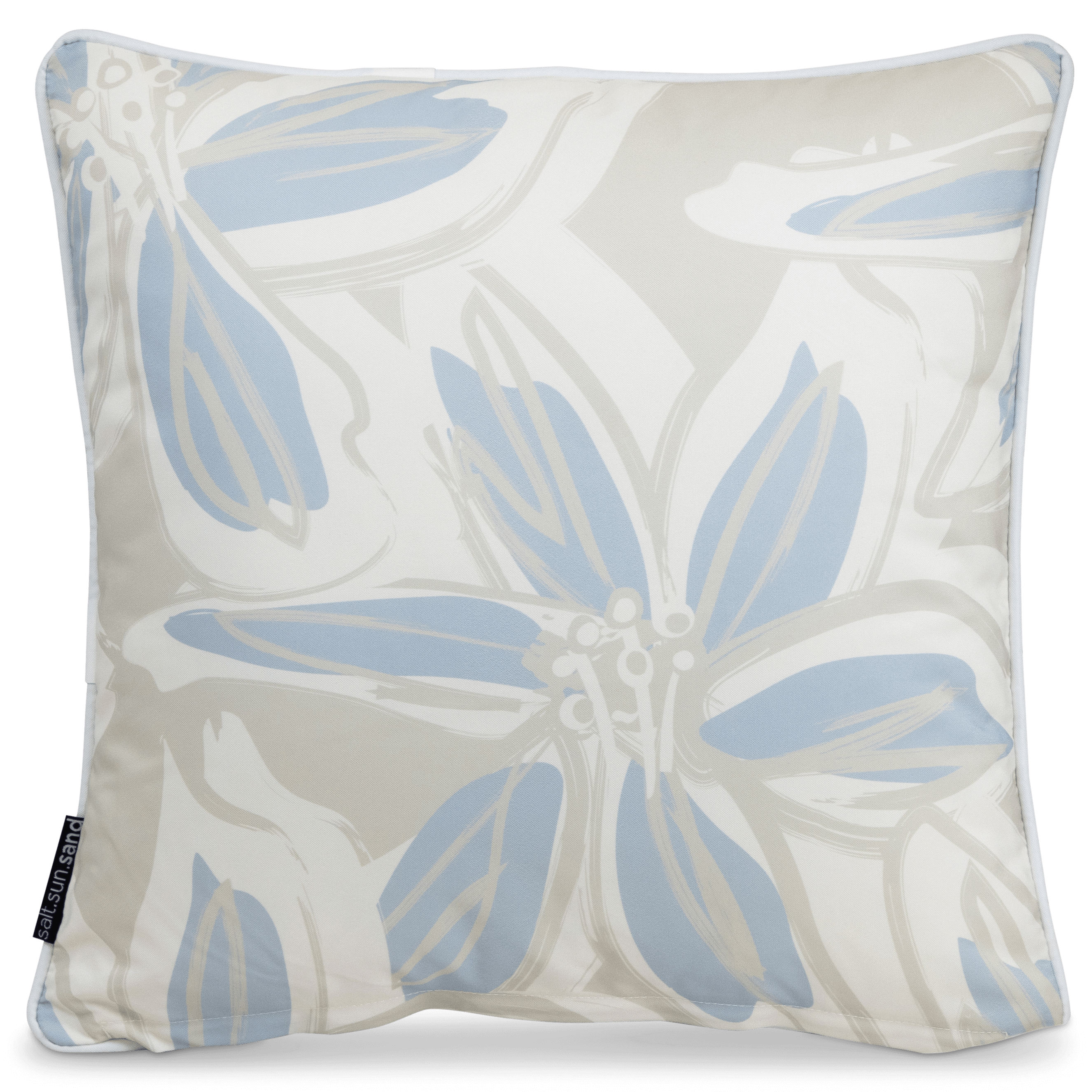 Bondi Tropic Whisper - 45 x 45 cm Piped Outdoor Cushion