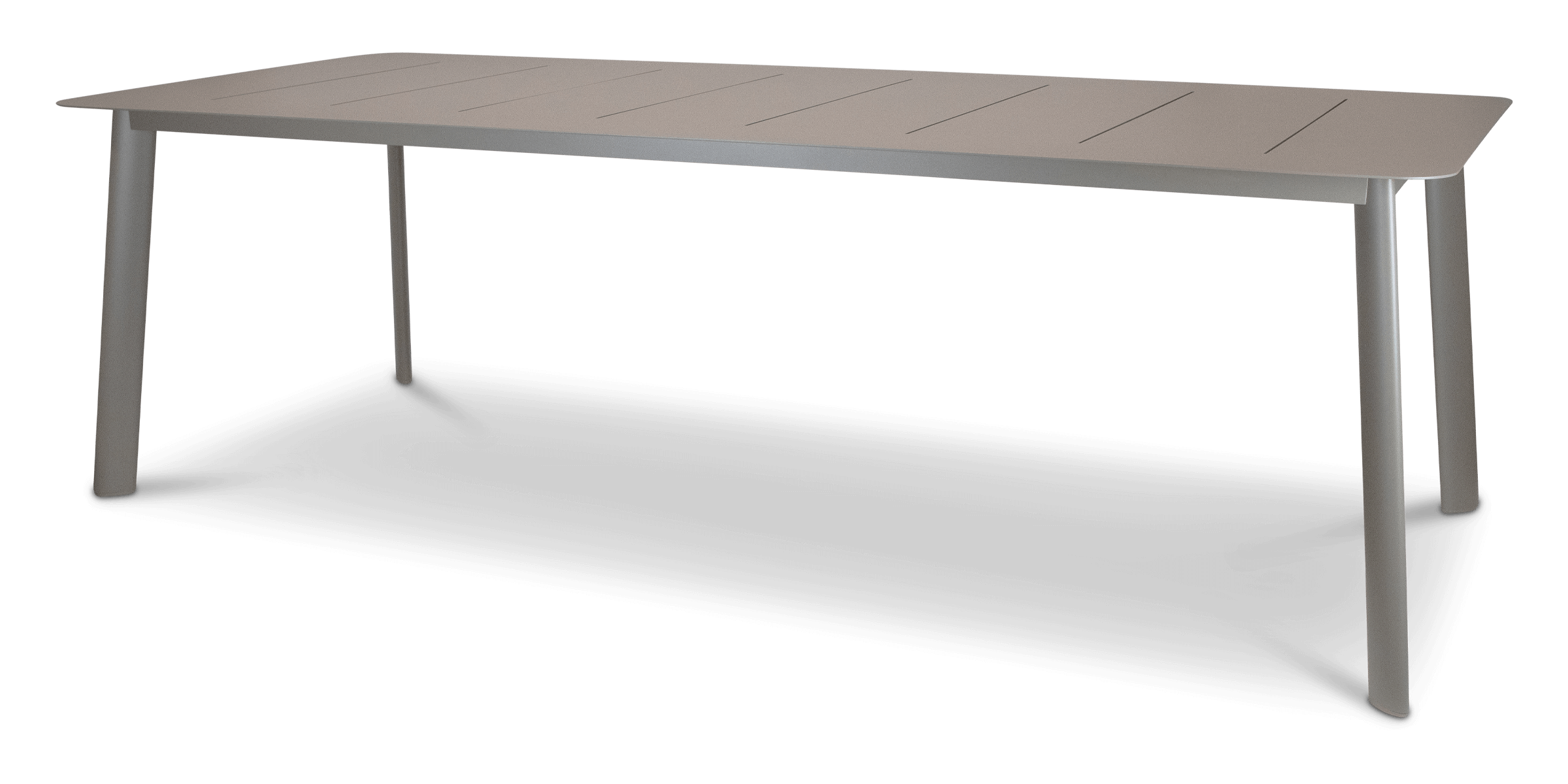 Antigua Dining Table 240x100cm in Taupe Aluminium