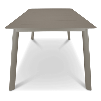 Antigua Dining Table 240x100cm in Taupe Aluminium