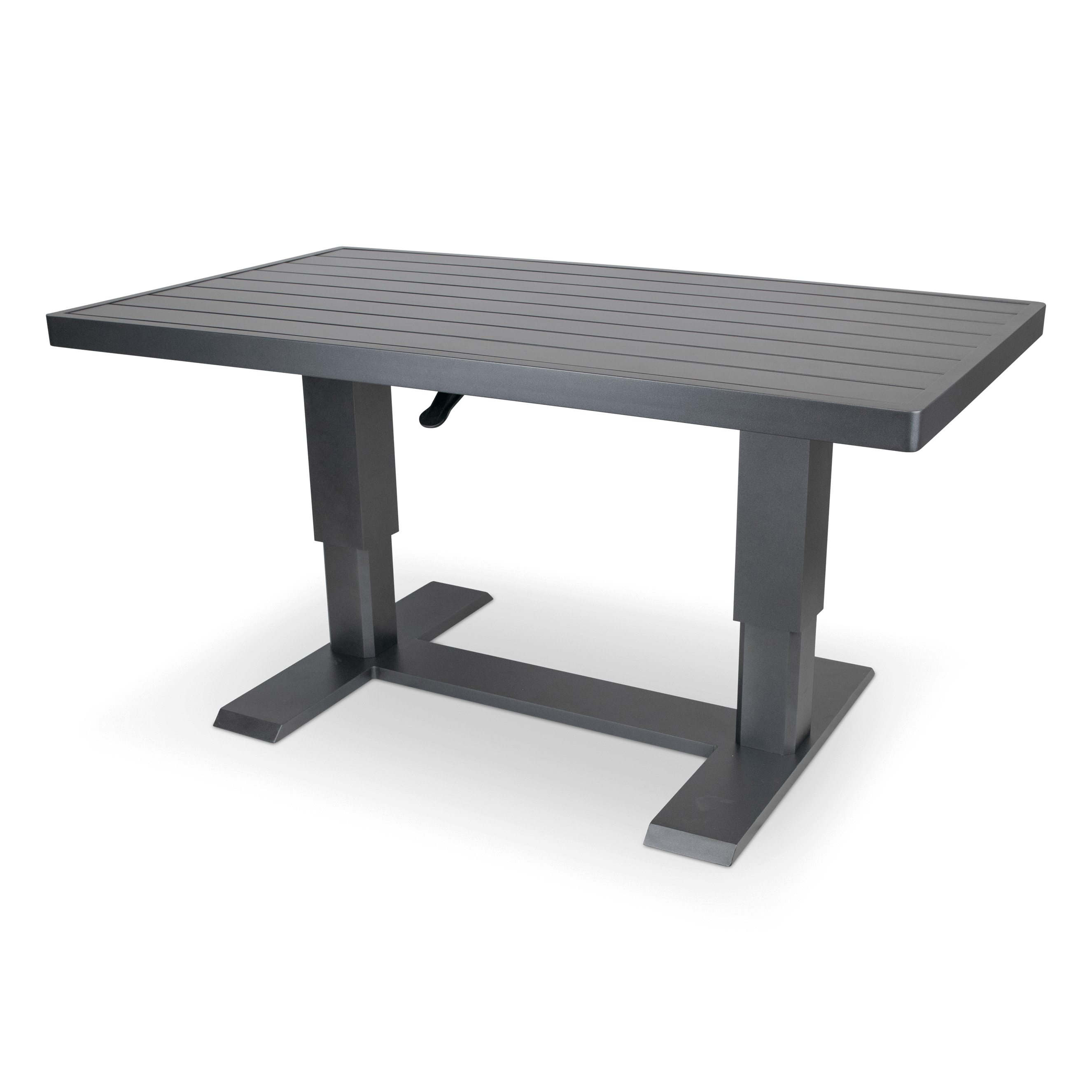 Aveiro Hybrid Adjustable Coffee table in Gunmetal