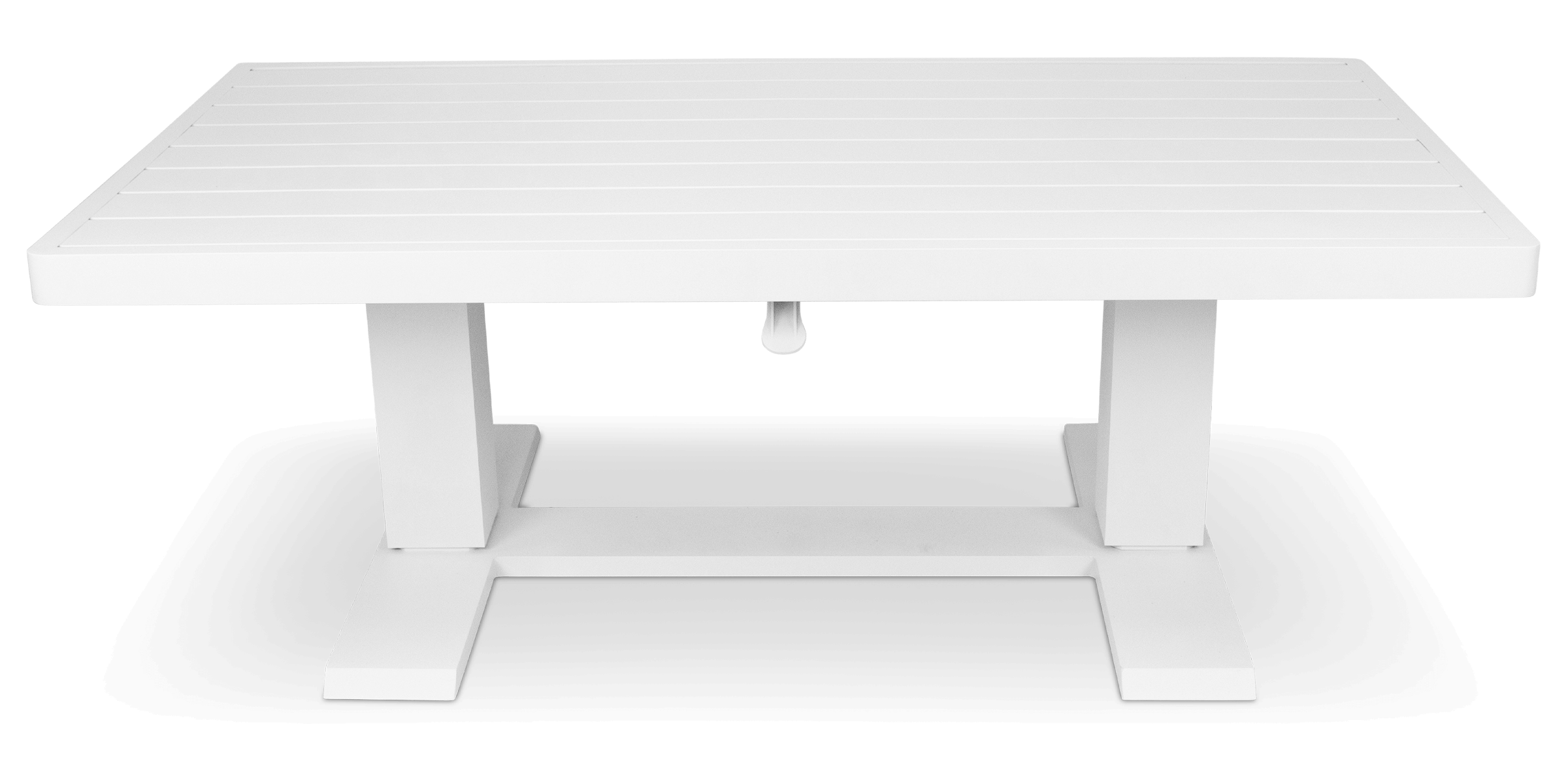 Aveiro Hybrid Adjustable Coffee table in Arctic White