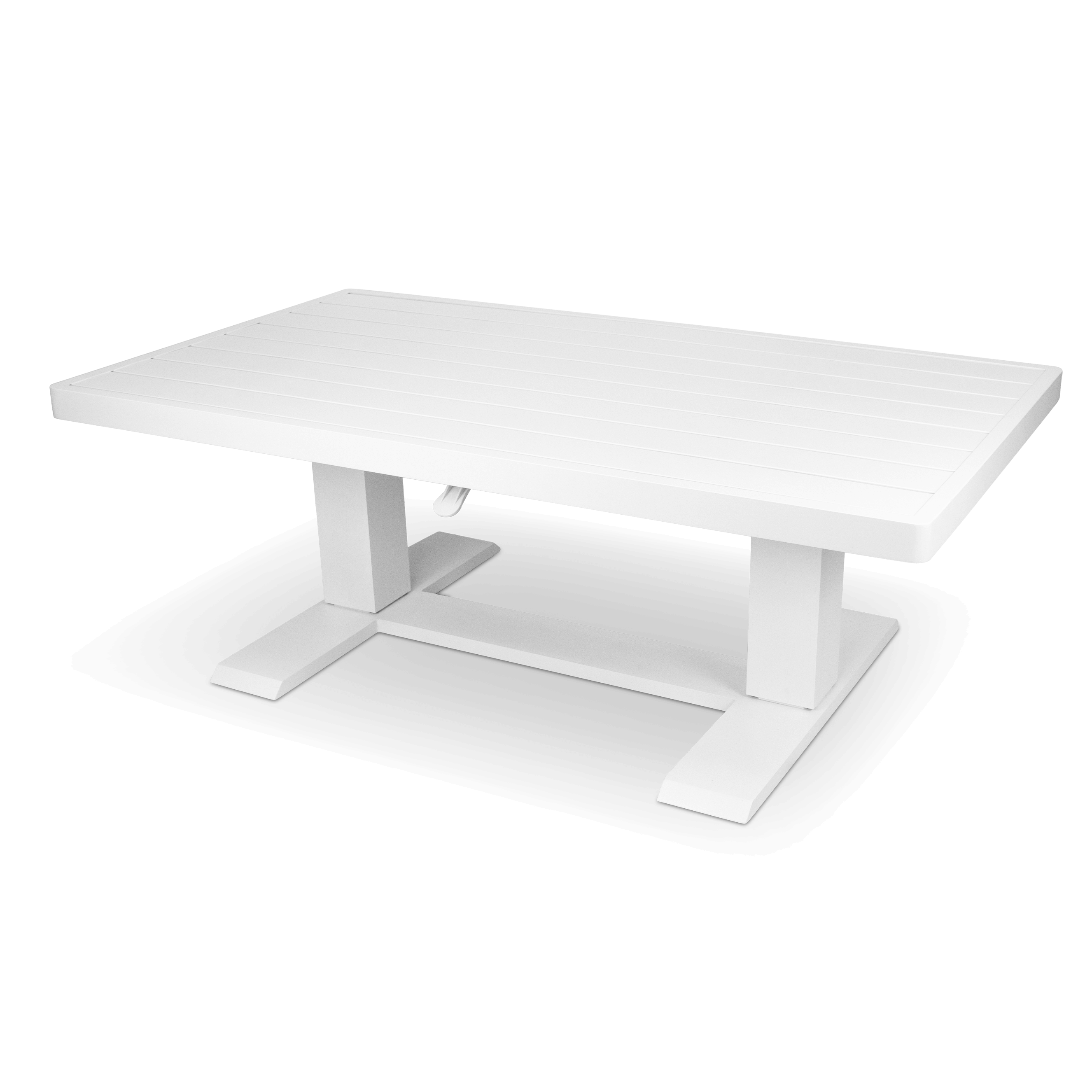 Aveiro Hybrid Adjustable Coffee table in Arctic White