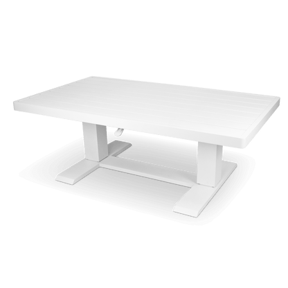 Aveiro Hybrid Adjustable Coffee table in Arctic White