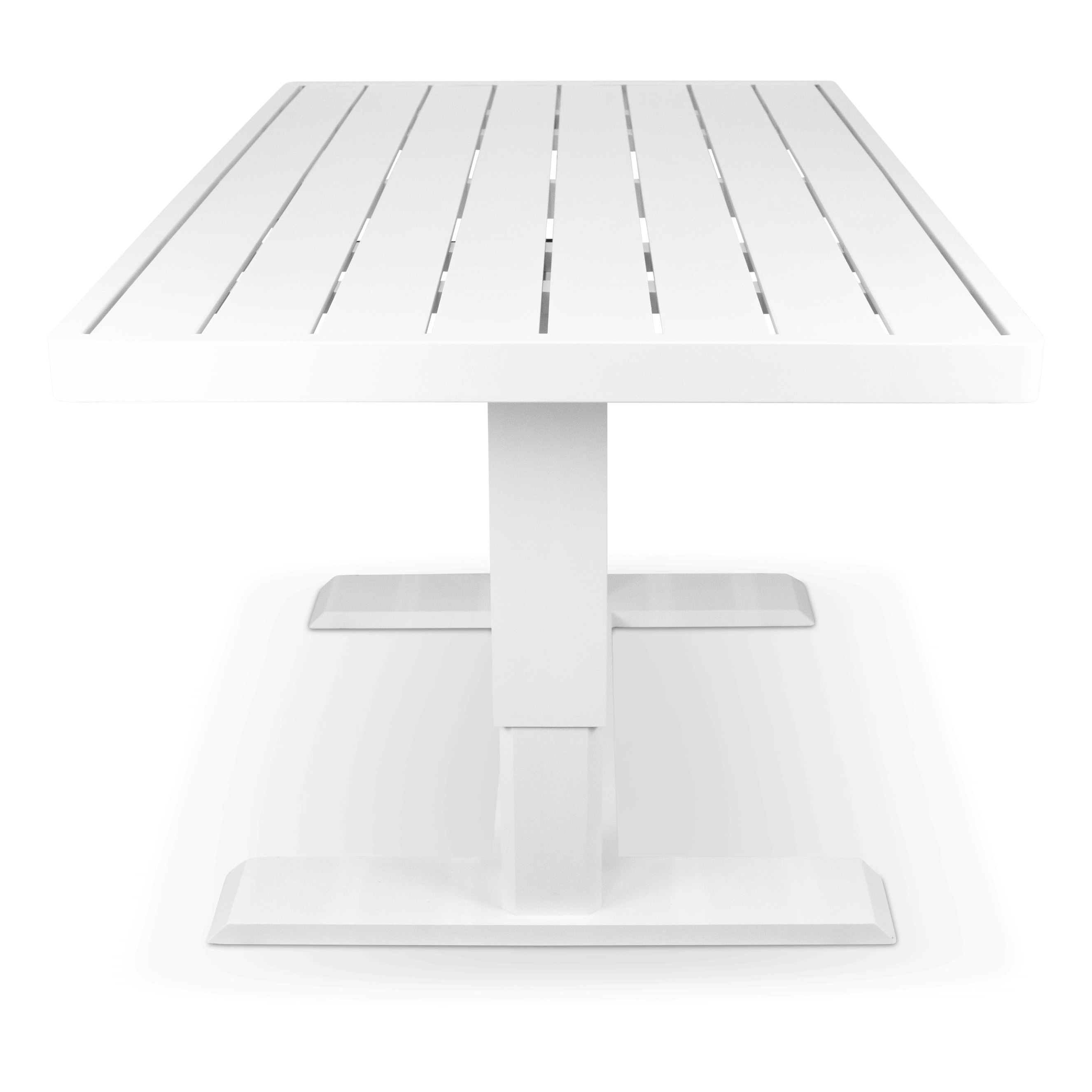 Aveiro Hybrid Adjustable Coffee table in Arctic White