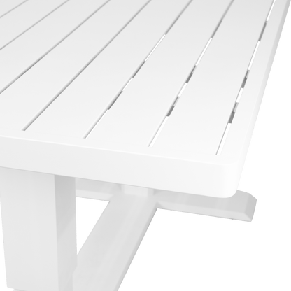 Aveiro Hybrid Adjustable Coffee table in Arctic White