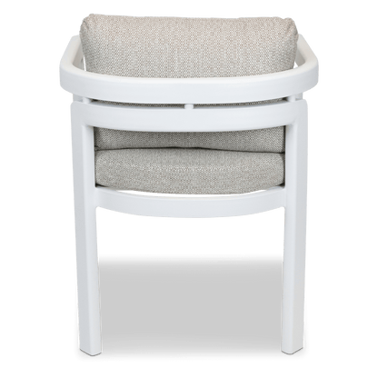 Escape Dining Chair in White Aluminium