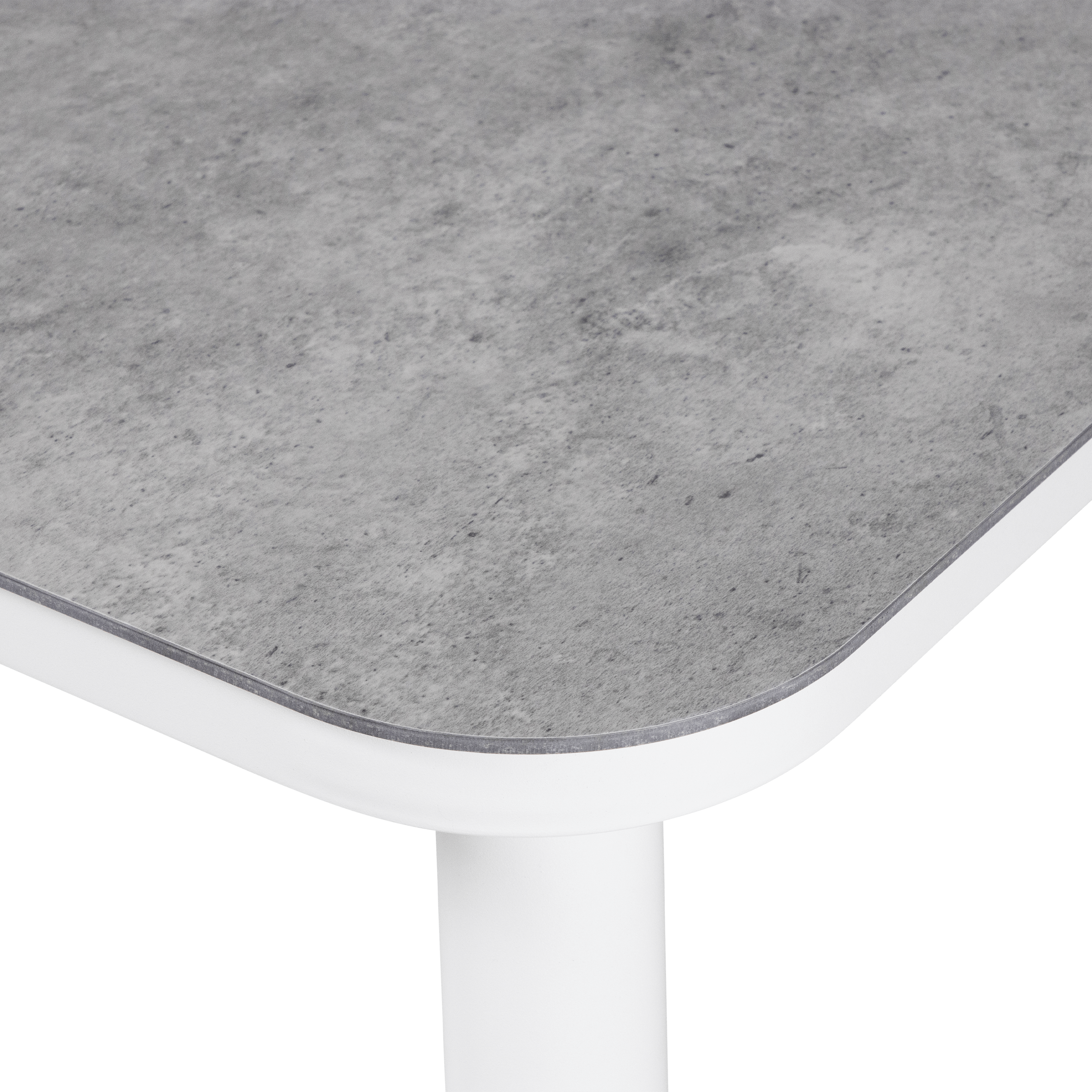 Bermuda Coffee Table in Arctic White Aluminium Frame