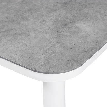 Bermuda Coffee Table in Arctic White Aluminium Frame