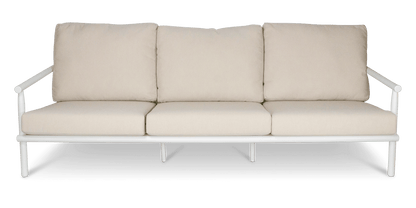 Havana 3 Seater in Arctic White with Dune Rope Inlay and Olefin Cushions