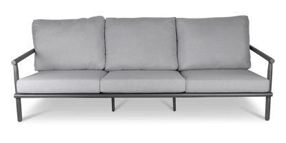 Havana 3 Seater in Gunmetal with Charcoal Rope Inlay and Olefin Cushions