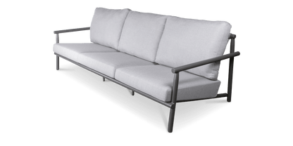 Havana 3 Seater in Gunmetal with Charcoal Rope Inlay and Olefin Cushions