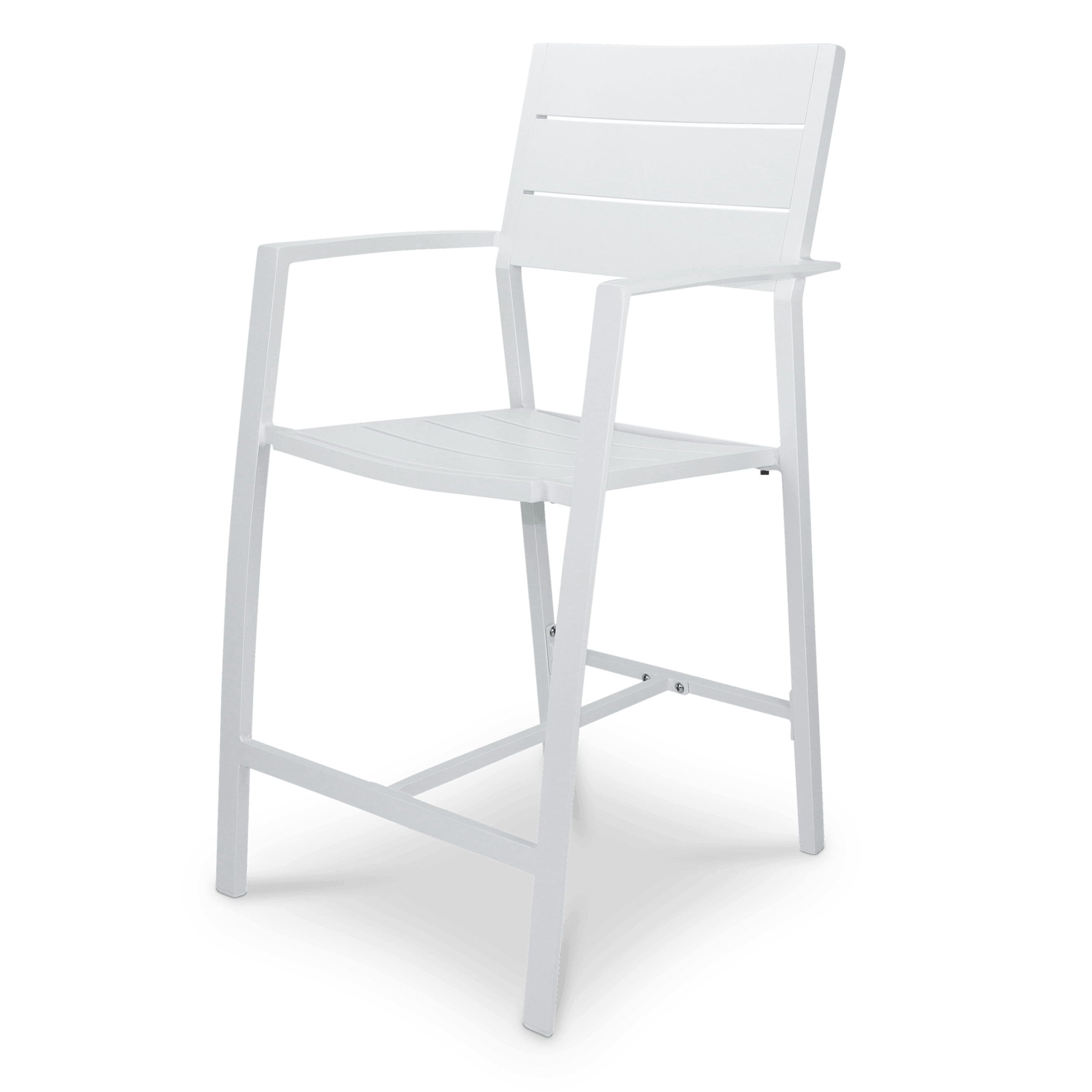 Bahamas Bar Stool in Arctic White Aluminium