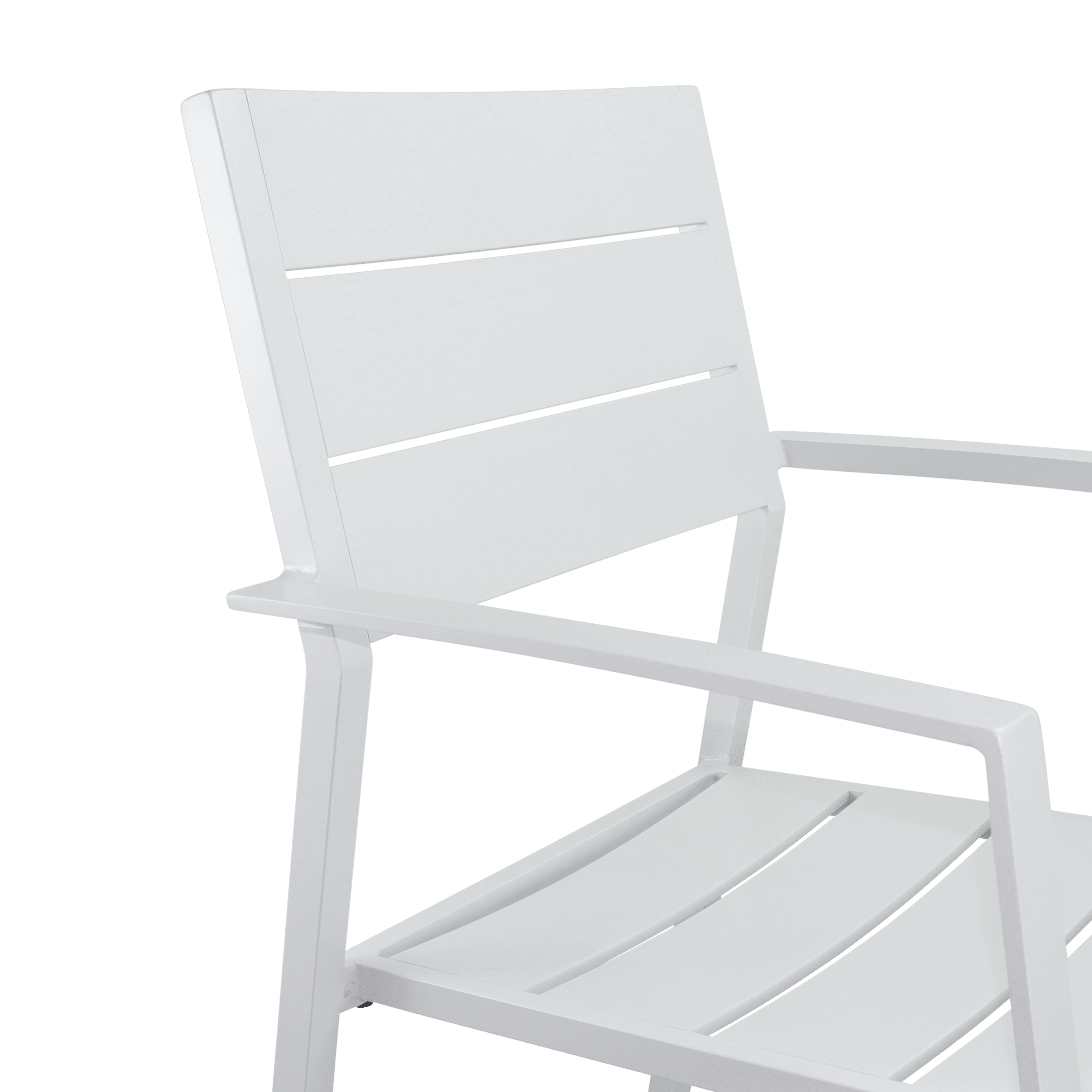 Bahamas Bar Stool in Arctic White Aluminium