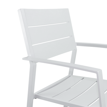 Bahamas Bar Stool in Arctic White Aluminium