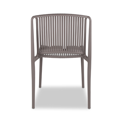 Paros UV Plastic Outdoor Chair (PP) in Taupe