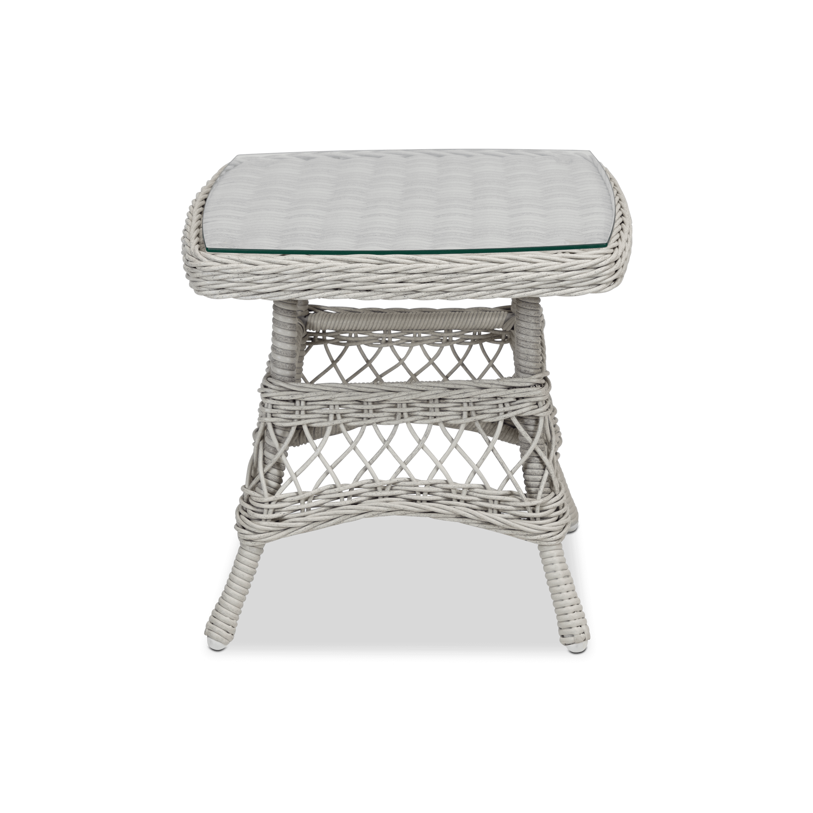 Hamptons Dining Chair 3pc Occasional in Surfmist Wicker and Dune Spunpoly Cushions