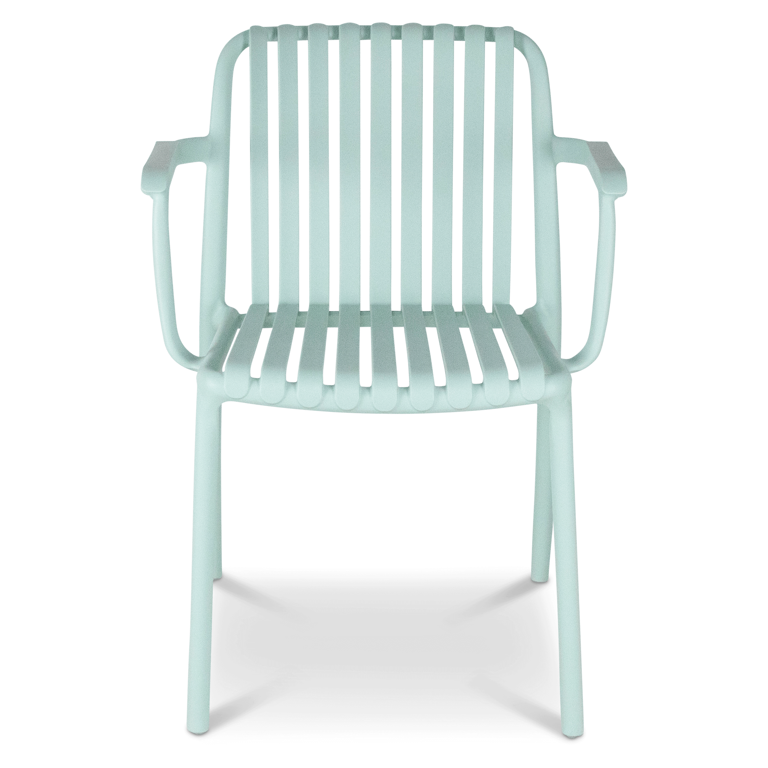 Salerno UV Polypropylene Premium Dining Chair with Arm in Mint