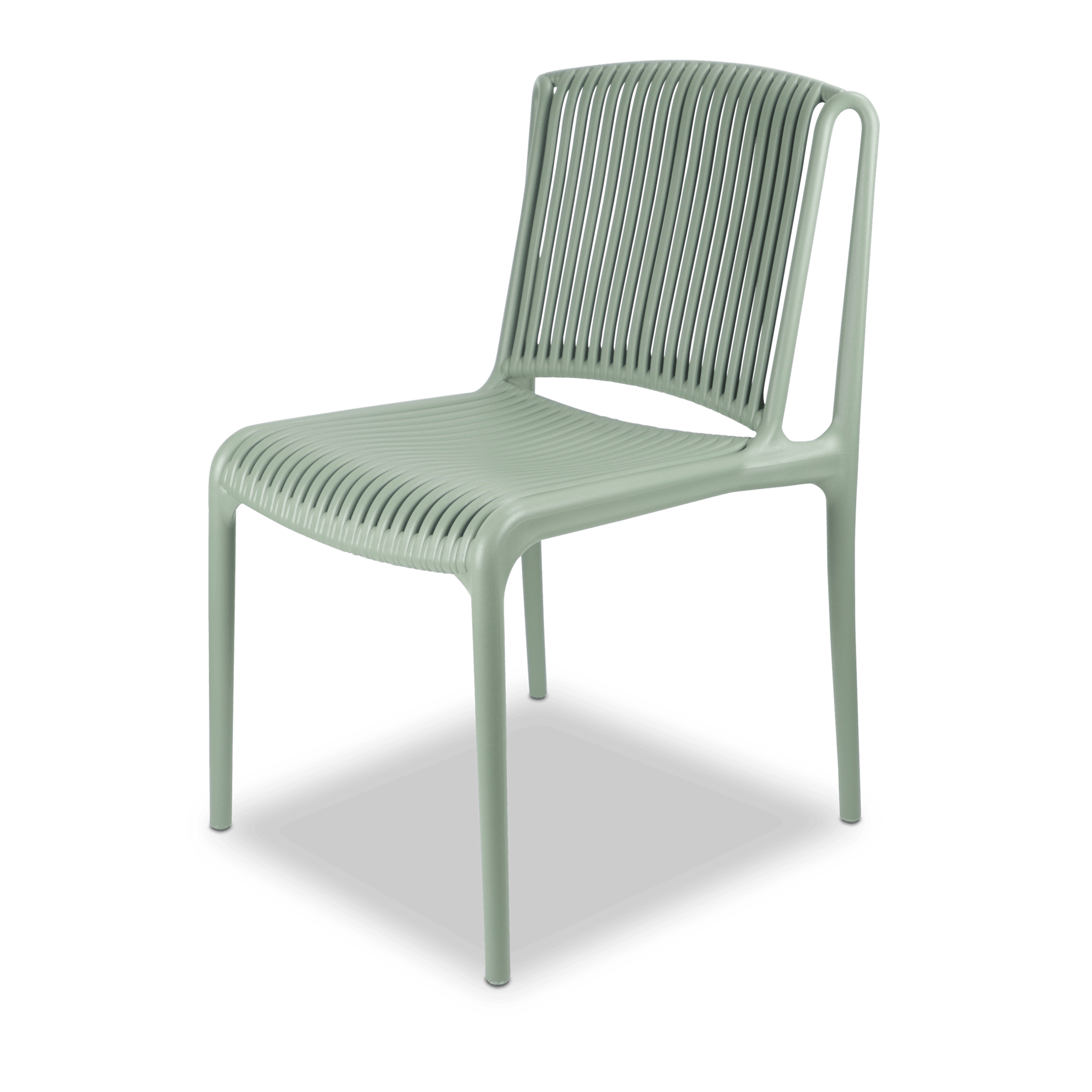 Amalfi Rectangle 7 Piece Outdoor Setting in Gunmetal with UV Plastic Outdoor Chairs (PP)