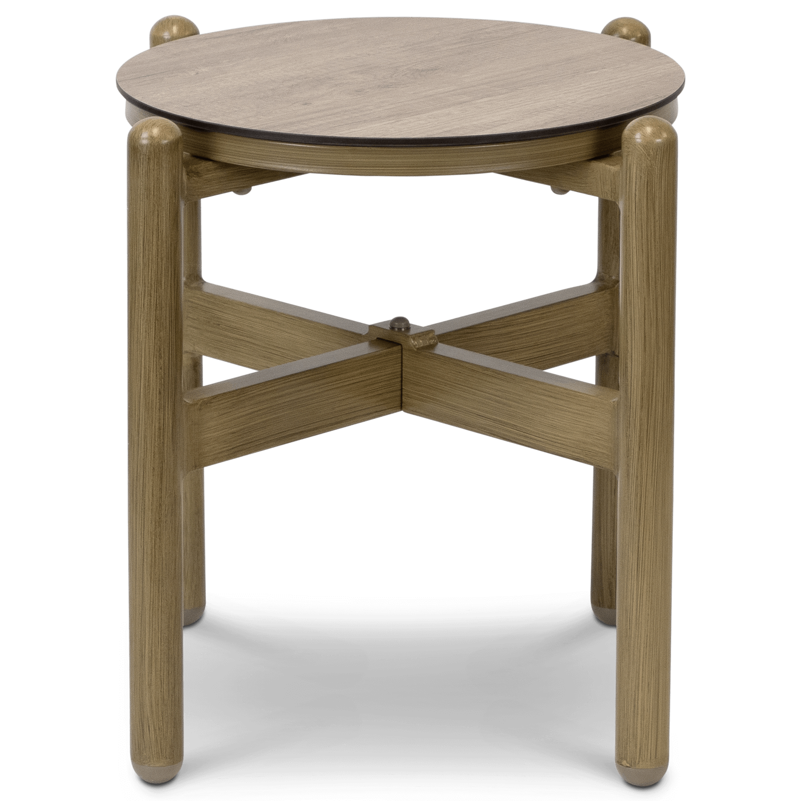 Tahiti Round Side Table with HPL Top and Aluminium Frame