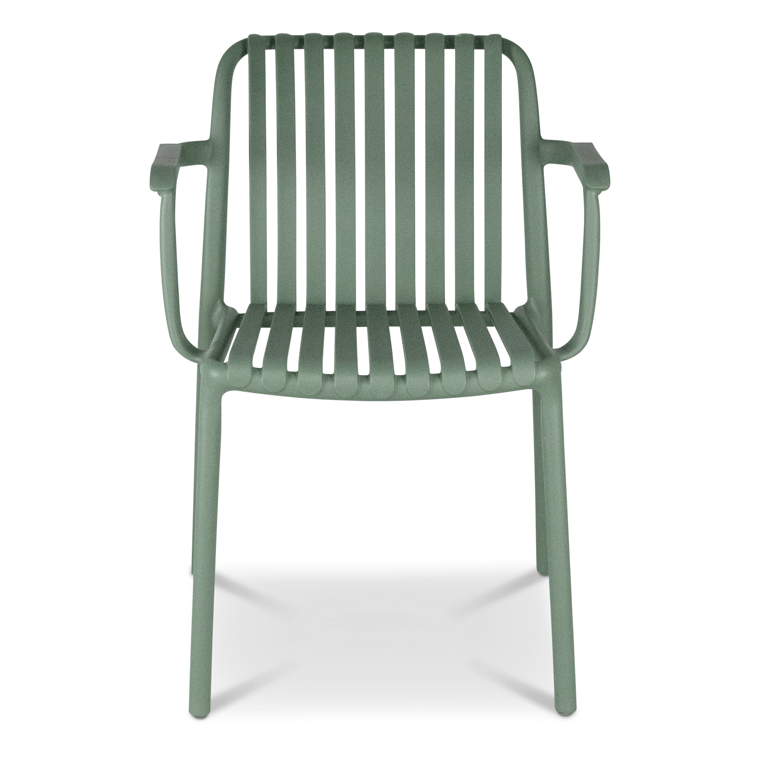 Salerno UV Polypropylene Premium Dining Chair with Arm in Sage