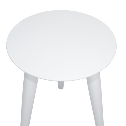 Santorini Medium Side Table in Arctic White