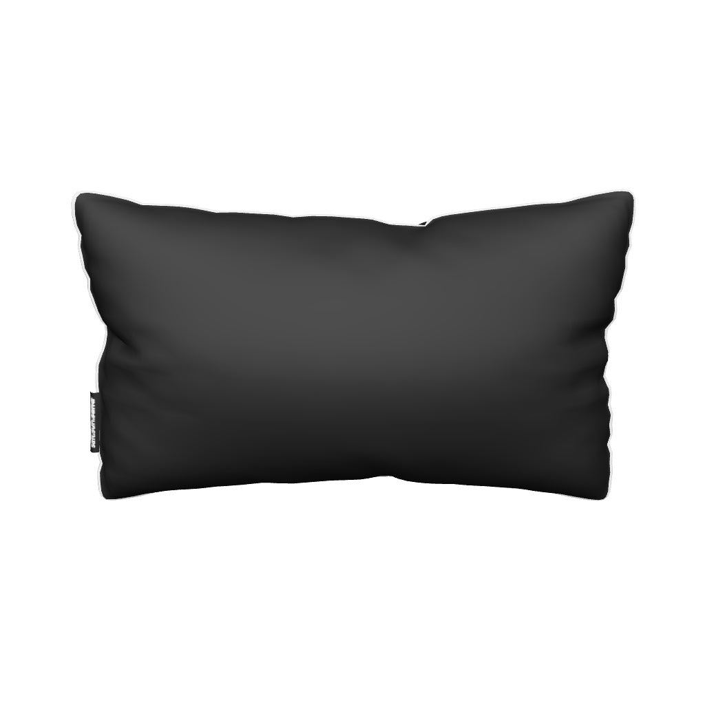 Bondi Solid - 30 x 48 cm piped cushion - Black