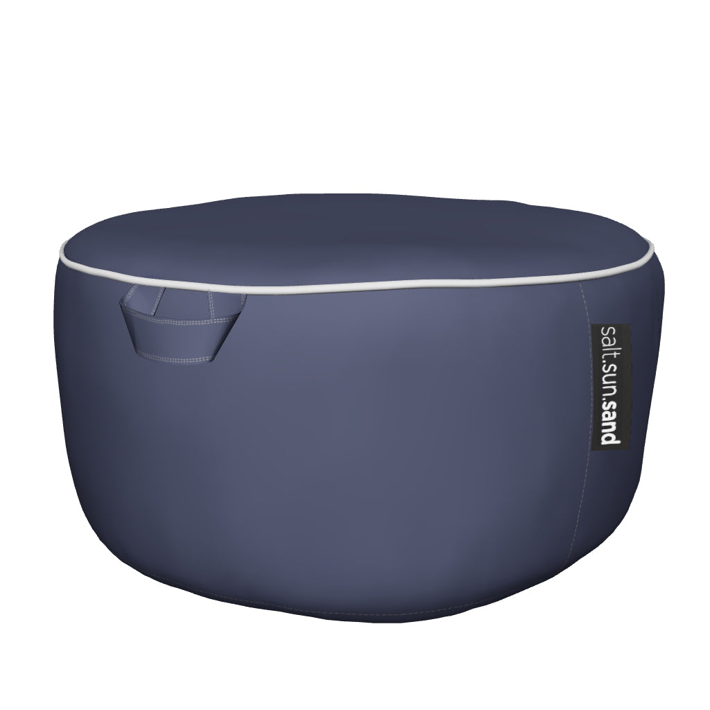 Byron Bay Indoor/Outdoor Ottoman in Navy