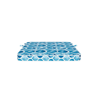 Tahiti Coastal Crush Square Chair Pad - 43x43x4cm