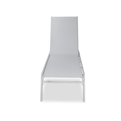 Morocco Sunlounger in Arctic White - The Furniture Shack