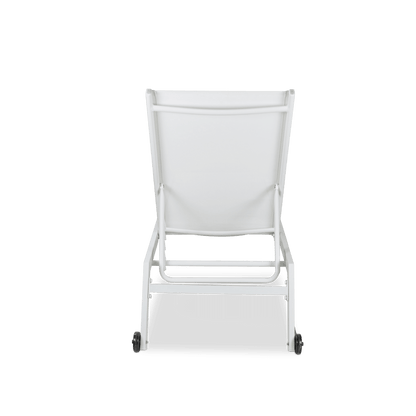 Morocco Sunlounger in Arctic White - The Furniture Shack