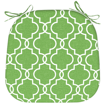 Tahiti Luscious Lime Rounded Chair Pad - 40x42x5cm - The Furniture Shack