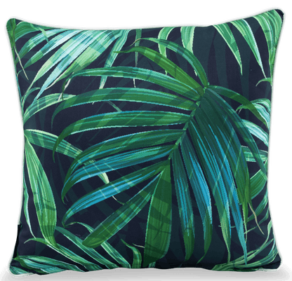 Bondi Night Garden - 45 x 45 cm Piped Cushion - The Furniture Shack